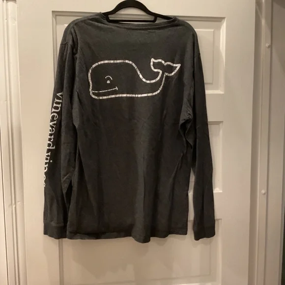 Vineyard Vines Charcoal Grey Long Sleeved Men’s Size L - Picture 2 of 8